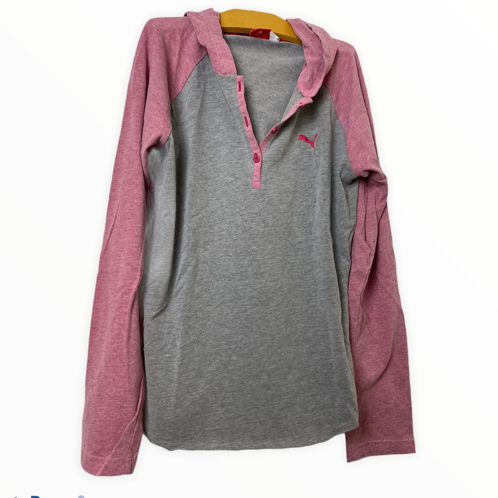 Small Puma long sleeve tshirt with hoodie
